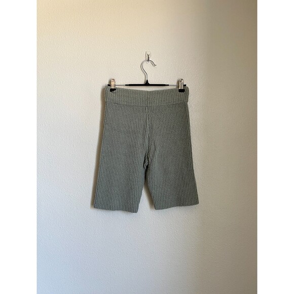 rag & bone Women's Sunny Knit Bike Shorts in Sage Green Size XS - Picture 3 of 5